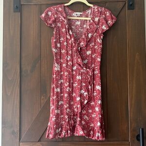 American Eagle Floral Ruffle Mini Dress (3/$20)